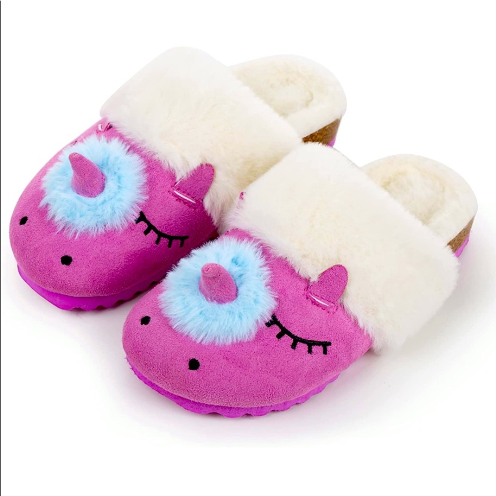 Animal Slippers,Cute House Fuzzy Fluffy Clogs for Toddler/Little Kid/Big Kid